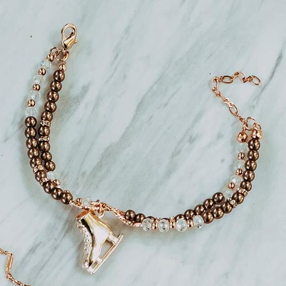 Beaded Skating Bracelet by Brilliance and Melrose