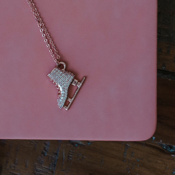 Golden Skating Love Necklace by Brilliance & Melrose